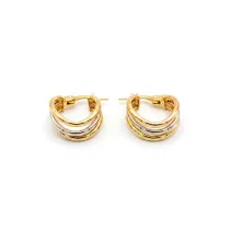 گوشواره حلقه ای سه ردیفی