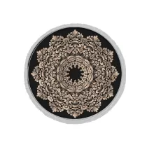فرش ماشینی گرد هانوکس طرح طلا کوب کد IFC.2829.04