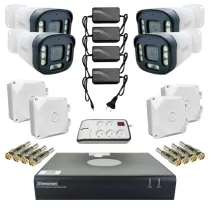 پکیج دوربین مداربسته 4 کانال 5 مگاپیکسل HD سیماران HD4CH5MP-212751