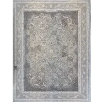 فرش 1200 شانه وزرا تراکم 3600 طرح شهریار وینتیج رنگ زمینه نقره ای