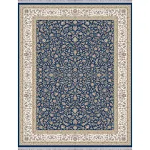 فرش 1500 شانه ابریشم نما آراد تراکم 4500 مدل ماه پری زمینه کاربنی