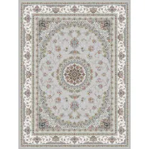 فرش 1200 شانه نگین فیروزه مدل هما زمینه نقره ای
