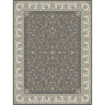 فرش 1200 شانه نگین فیروزه مدل رضوان زمینه دودی