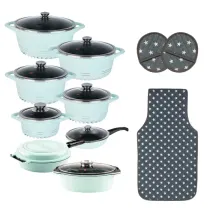 سرویس قابلمه گرانیتی 22 پارچه ام ج اس طرح ایتالیا C