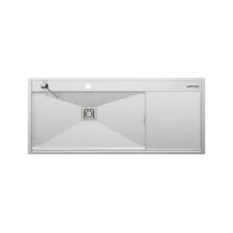سینک دست ساز باکسی پله‌ای سینی دار تک‌لگن با لگن متحرک مکنزی مدل MB1161DPM