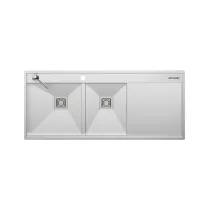 سینک دست ساز باکسی پله ای دولگن سینی دار مکنزی مدل MB1162DP