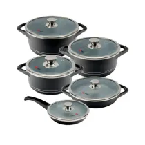 سرویس قابلمه 10 پارچه گرانیت ام جی اس طرح ایتالیا B