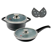 سرویس قابلمه 6 پارچه گرانیت ام جی اس طرح ایتالیا B