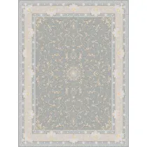 فرش 1200 شانه اکرلیک هایبالک(گل برجسته) شاهرخ تراکم 3600 مدل آنا زمینه نقره ای