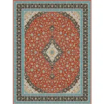 فرش 1200 شانه اکرلیک شاهرخ تراکم 3600 مدل کاشانه زمینه لاکی