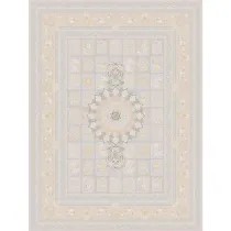 فرش 1200 شانه اکرلیک هایبالک(گل برجسته) شاهرخ تراکم 3600 مدل خشتی زمینه صدفی