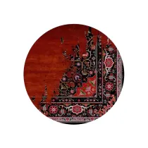 فرش گرد هانوکس طرح فراچهر HAGB.167.1 با ریشه