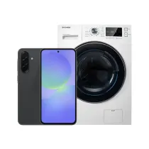 پک ویژه طلایی گوشی موبايل سامسونگ Galaxy A36 مشکی ظرفیت 256 گیگابایت رم 8 گیگابایت - ویتنام و ماشین لباسشویی سفید 9 کیلویی دوو