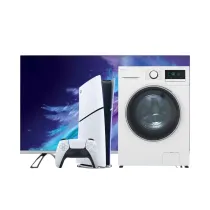 پک ویژه طلایی تلویزیون ال ای دی 50 اینچ برند هوریون همراه کنسول PlayStation 5 Slim - 2116B دیجیتال و ماشین لباسشویی سفید 8 کیلویی اسنوا سری آرین