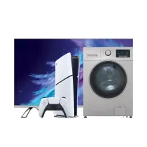 پک ویژه طلایی تلویزیون ال ای دی 50 اینچ برند هوریون همراه کنسول PlayStation 5 Slim - 2116B دیجیتال و ماشین لباسشویی نقره‌ای 8 کیلویی اسنوا سری آرین