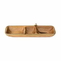 اردو خوری چوب و برنج گلدکیش طرح گلدن برد مدل 829424
