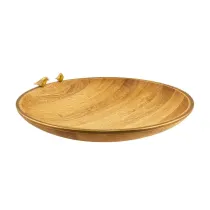 میوه خوری چوب و برنج گلدکیش طرح گلدن برد مدل 829513