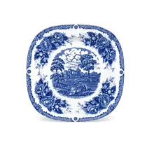 پیش دستی مربع چینی تکی طرح آکسفورد