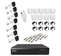 پکیج دوربین مداربسته دید درشب 8 عددی برایتون مدل 2MP LEN3.6 FHD ضد آب