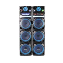 اسپیکر دوقلو آیوا مدل AW-X2102DSP PRO دارای 6 ساب ووفر 10 اینچ، رقص نور و کارائوکه
