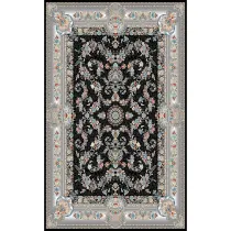 فرش 700 شانه اکرولیک آنا تراکم 2550 گالری کلاسیک نقشه آنا سرمه ای
