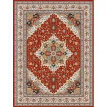 فرش 1200 شانه اکرلیک شاهرخ تراکم 3600 مدل هریس زمینه لاکی
