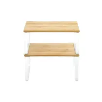 شلف چوبی دو طبقه چند حالته لازا مدل KT-SH-02-WD