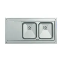 سینک روکار دو لگنه اسنوا مدل SS-45252L/SS-45252R