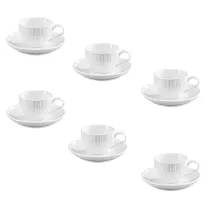 قهوه خوری سرامیکی گلدکیش طرح آرنیکا ست 6 نفره مدل 801111