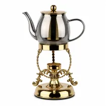 قوری وارمر کریستال و برنج هارپات مدل CL-008-G
