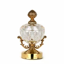 قندان کریستال و برنج هارپات مدل RS-009-G