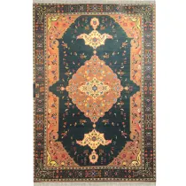 فرش 1200 شانه مرداس تراکم 3600 مدل کهنه نما کد C1038 زمینه تمام رنگ