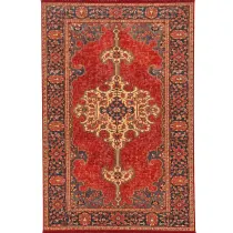 فرش 1200 شانه مرداس تراکم 3600 مدل کهنه نما کد N1010 زمینه تمام رنگ