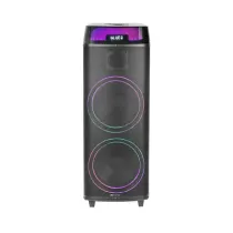اسپیکر قابل حمل شارژی آیوا AW-X1112DSP دارای 2 ساب ووفر 10 اینچی، رقص نور، کارائوکه و میکروفون