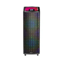 اسپیکر قابل حمل شارژی آیوا مدل AW-X1132DSP دارای 2 ساب ووفر 12 اینچ، رقص نور، کارائوکه و میکروفون