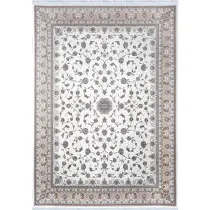 فرش 1200 شانه اکرلیک جمیل تراکم 3600 مدل آرتان زمینه کرم