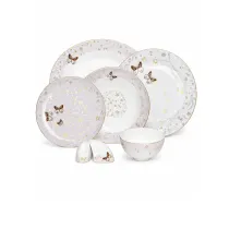 سرویس 6 نفره چینی پرسل bone china گل طلایی 27 پارچه کد 90116-P