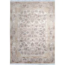 فرش 1200 شانه اکرلیک جمیل تراکم 3600 مدل وینتیج 9818 زمینه نقره ای