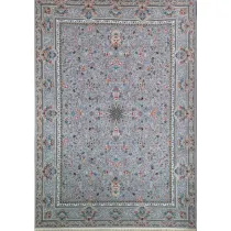 فرش 700 شانه ساده مرسانا اکریلیک پارتیزان تراکم 2550 مدل کارن نقره ای
