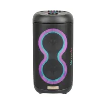 اسپیکر قابل حمل بلوتوثی مکسیدر مدل MX-DJ2651 CN65E01 دارای 2 ساب ووفر 6.5 اینچ، رقص نور، کارائوکه، AUX ،USB
