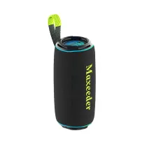 اسپیکر قابل حمل شارژی مکسیدر مدل RS4434-FN104 دارای رقص نور، پورت USB و AUX