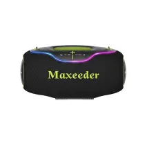 اسپیکر قابل حمل شارژی مکسیدر مدل RS8434-FN110 دارای رقص نور، پورت USB و AUX