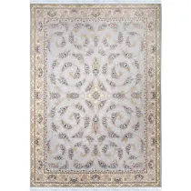 فرش 1200 شانه اکرلیک جمیل تراکم 3600 مدل سولین زمینه نقره ای