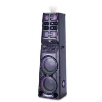 اسپیکر مکسیدر مدل MX-DJ2121 AL215LP5 دارای 2 ساب ووفر 12 اینچ، رقص نور، کارائوکه، AUX ،USB