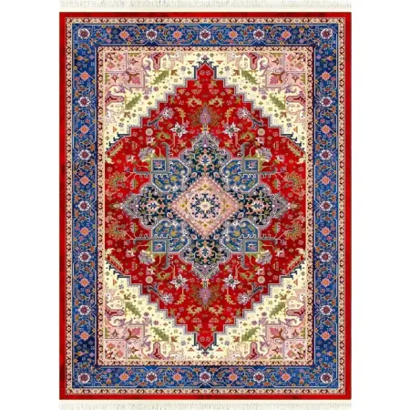 فرش ابریشم ماشینی ۱۲۰۰ شانه کد T1089