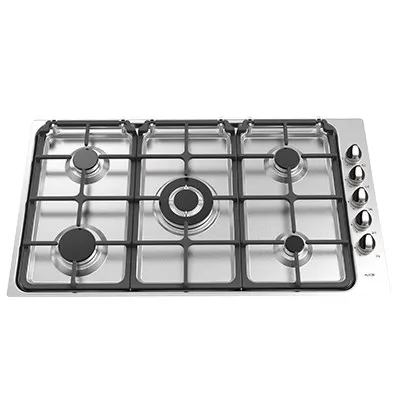 اجاق گاز رومیزی آلتون S-521 صفحه استیل 5 شعله پلوپزدار