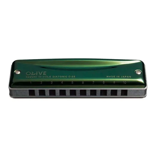 سازدهنی دیاتونیک OLIVE 10 HOLE سوزوکی مدل C-20C