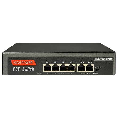 سوئیچ ۶ پورت POE1000/UP1000 سیماران مدل SM-LC42P