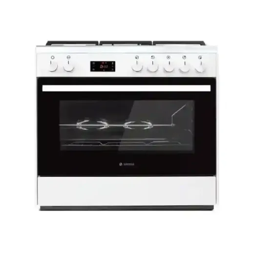 اجاق گاز مبله 5 شعله اسنوا مدل SGC5-31102 فردار جنس صفحه لعابی