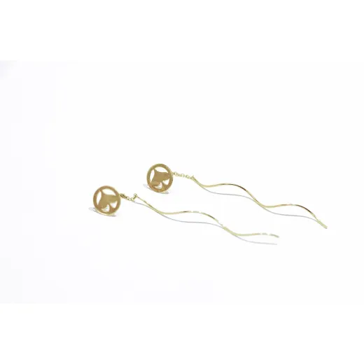 گوشواره طلا طرح پیچ یاسمن